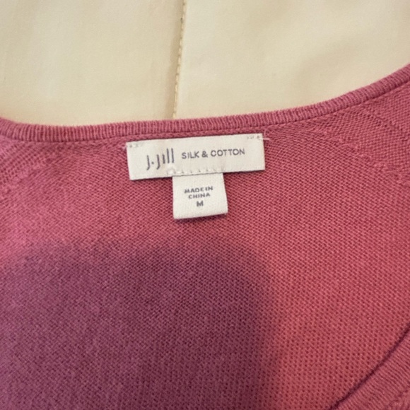 J. Jill Rose Silk & Cotton Sweater - Picture 2 of 5